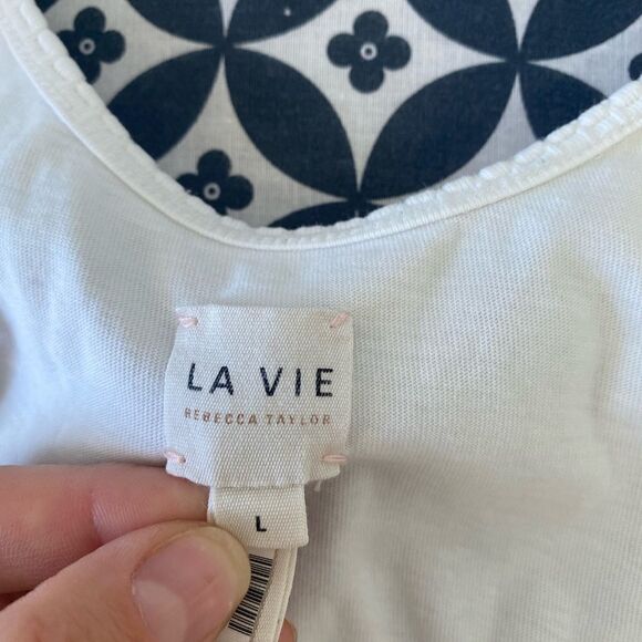 La Vie Rebecca Taylor Sleeveless Striped Dress - Picture 4 of 9